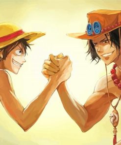 Luffy Ace paint by numbers