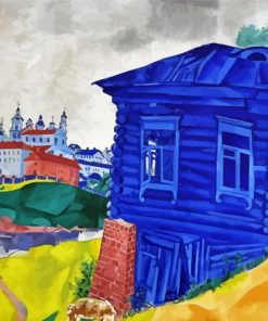 Blue House Paint By Numbers