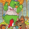 Phillie Phanatic Art paint by numbers