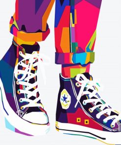 Pop Art Converse Paint By Numbers