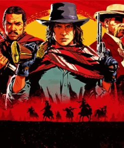 Red Dead Redemption Characters paint by numbers