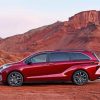 Red Toyota Sienna paint by numbers
