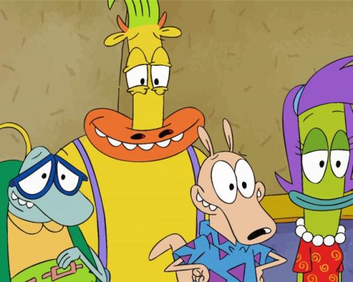 Rockos Modern Life Animated Serie paint by number