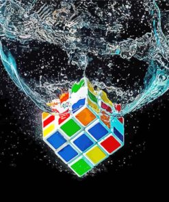 Rubik cube In Water paint by numbers