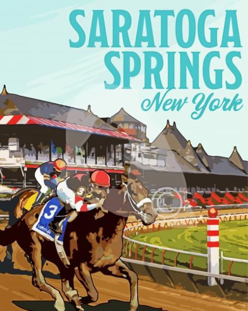 Saratoga Springs Poster paint by numbers