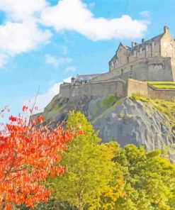Scotland Edinburgh Castle paint by numbers