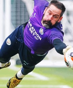 Scott Carson Footballer paint by numbers