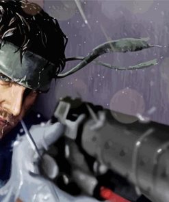 Solid Snake Character paint by numbers