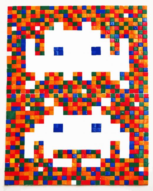 Space Invader Art paint by numbers