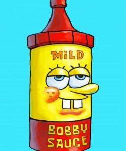 SpongeBob Bobby sauce paint by numbers