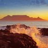 Table Mountain National Park At Sunset paint by number