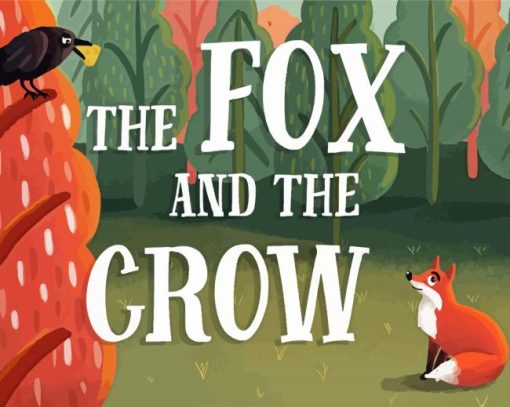 The Fox And The Crow Poster paint by numbers
