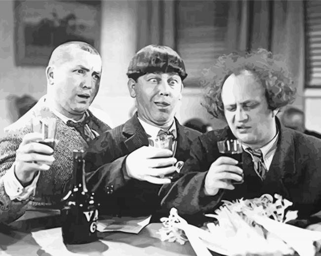 Three Stooges paint by numbers