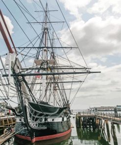 USS Constitution paint by numbers