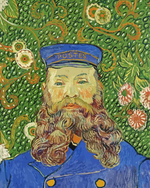 Van Gogh Postman Art paint by numbers