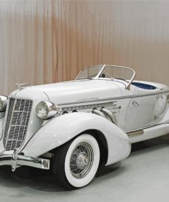 White Auburn Car Paint By Numbers