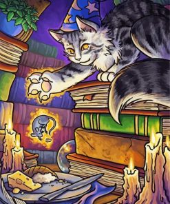 Wizard Cat paint by numbers