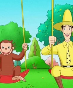 Curious George Mr Renkins paint by numbers