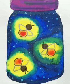 Aesthetic Fireflies paint by numbers