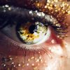 Aesthetic Glitter Eye paint by numbers