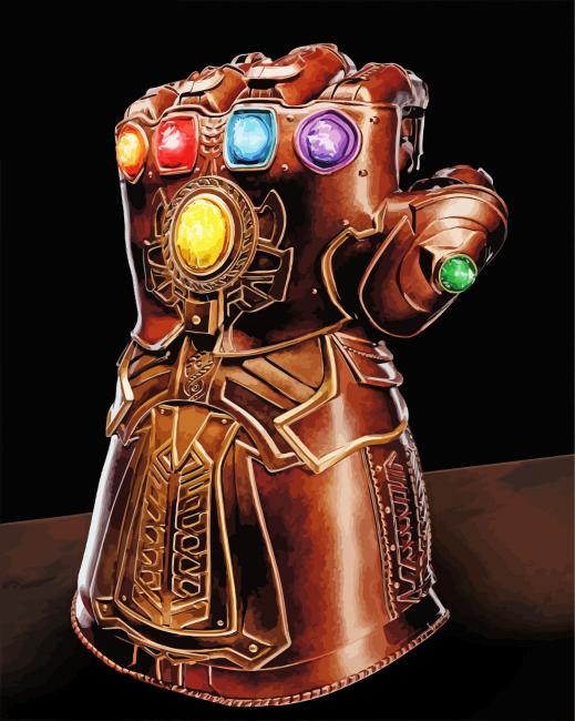 Aesthetic Infinity Gauntlet paint by numbers