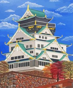 Japanese Castle paint by numbers