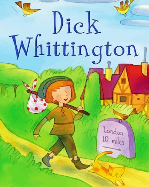 Aesthetic Dick Whittington paint by numbers