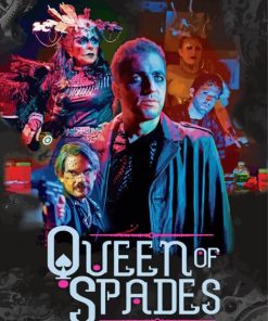 Queen Of Spades Poster paint by numbers