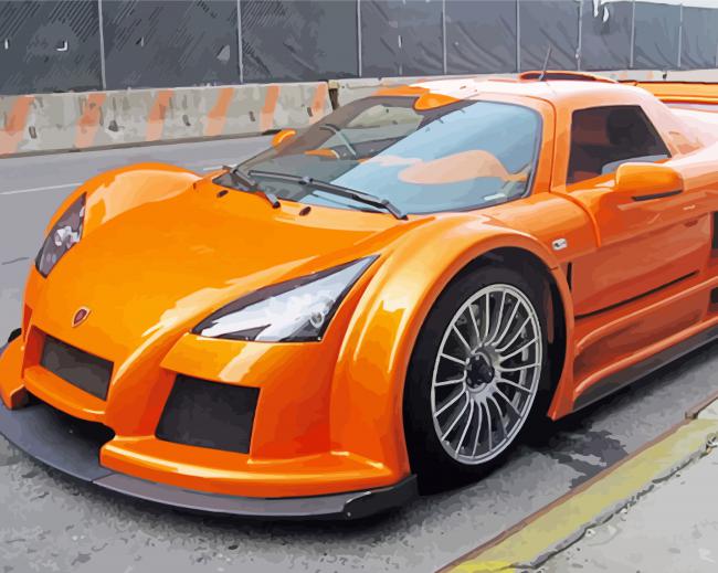 Apollo Cars Gumpert paint by numbers