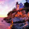 Bass Harbor Lighthouse paint by numbers