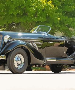 1935 Auburn 851 Speedster paint by numbers