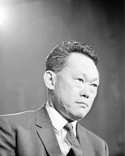 Lee Kuan Yew paint by numbers
