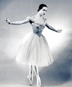 Black And White Ballerina Maria Tallchief paint by number