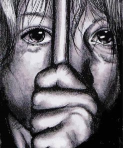Sad Child Art paint by numbers