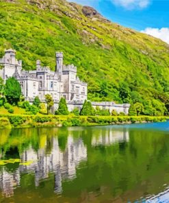 Kylemore Abbey Ireland paint by numbers