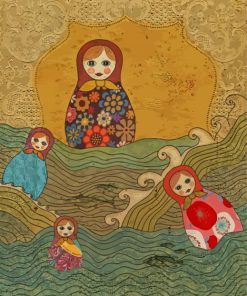 Matryoshka Russian Doll paint by number