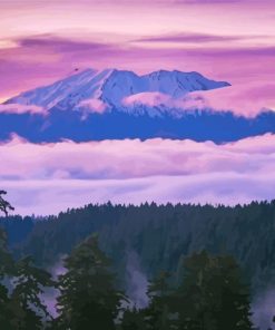 Mt Saint Helens Paint By Numbers