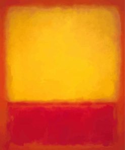 Orange And Yellow Rothko paint by numbers