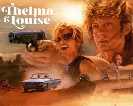 Thelma And Louise Movie Poster paint by number