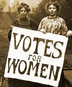 Vintage Votes For Women paint by numbers