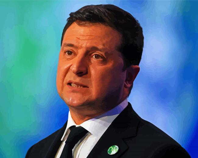 Zelensky President paint by numbers