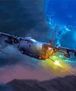 Ac 130 Aircraft Paint By Numbers