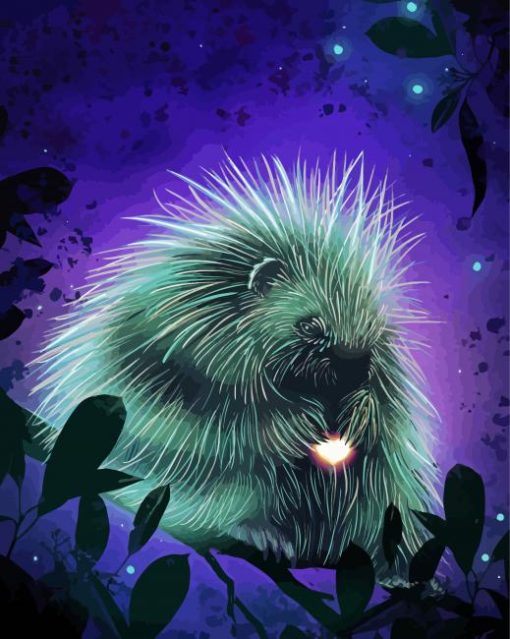 Adorable Porcupine Paint By Number