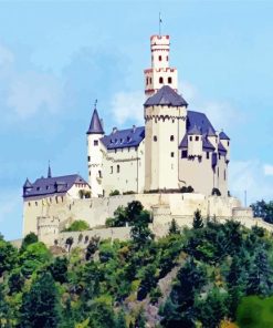 Aesthetic Marksburg Rhine Castles Paint By Number