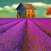 Aesthetic Cottage And Lavender Art Paint By Numbers