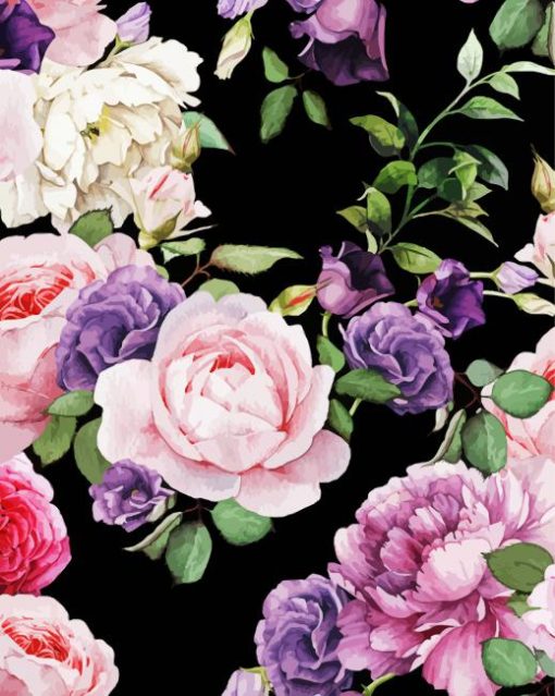 Aesthetic Vintage Floral Arts Paint By Number