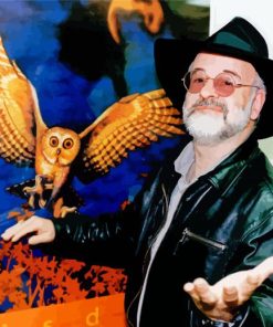 Author And Artist Pratchett Paint By Numbers
