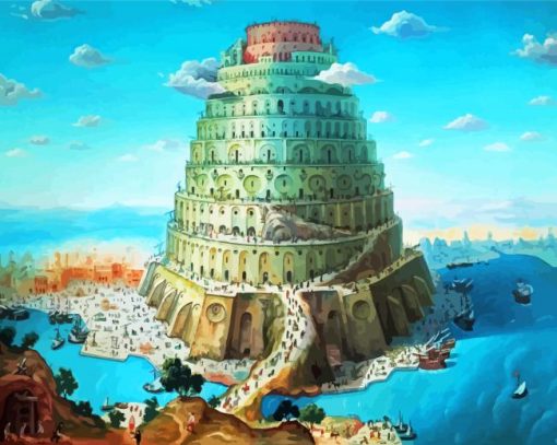 Babel Tower Art Paint By Number