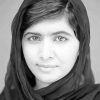 Black And White Malala Yousafzai Paint By Numbers