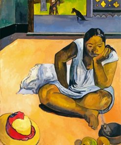 Brooding Woman Gauguin Paint By Numbers